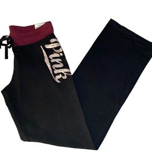 PINK Victoria's Secret Drawstring Sequin Yoga Pants